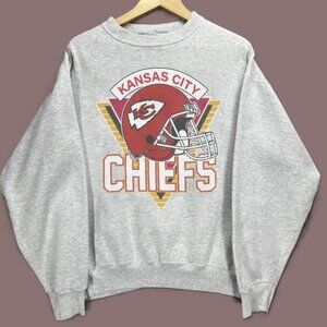 Vtg Kansas City Chiefs Football Sweatshirt, NFL Kansas City Chiefs Shirt